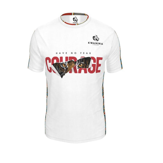 AF013 Prudence Strip 1 Design Courage White - Mens T-Shirt
