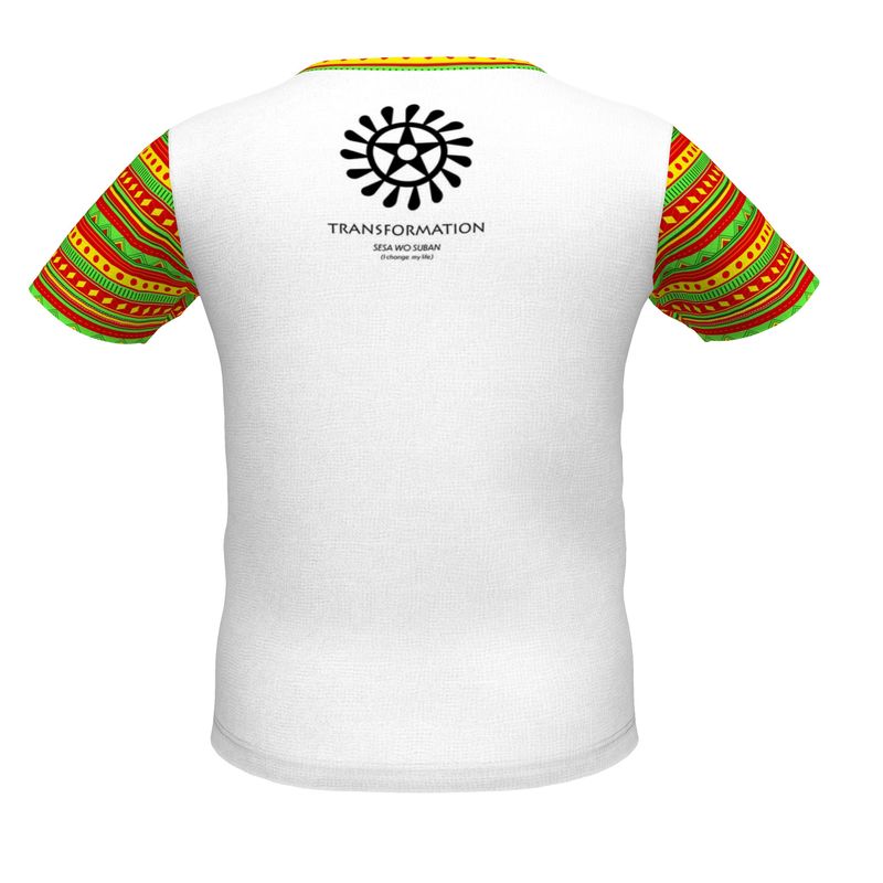 AB010 Bright Streaks Isaac 2 White - Boys Premium T-Shirt