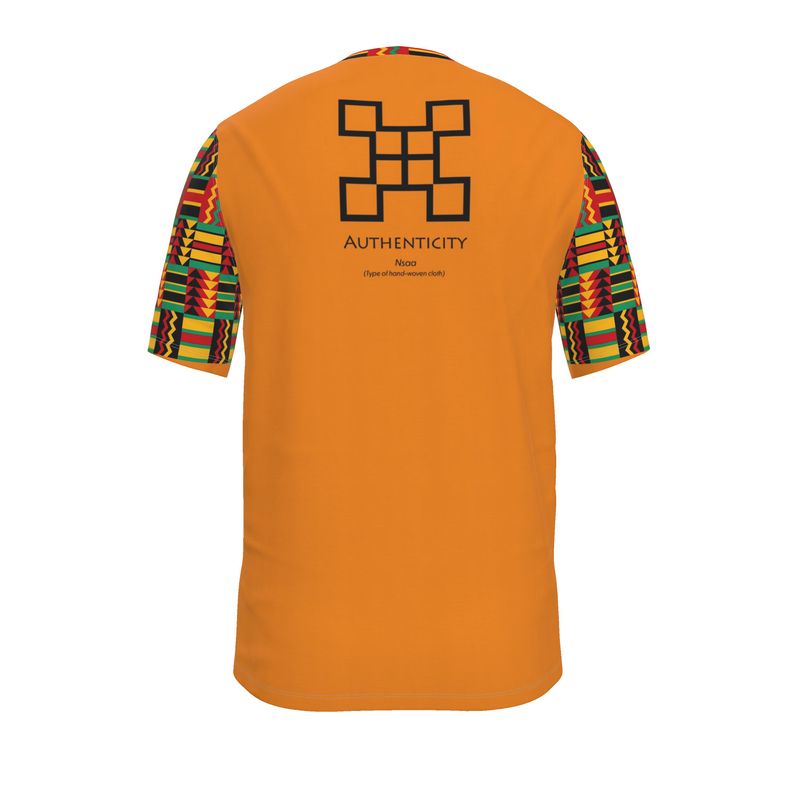 AB009 Kente More Vim Orange - Mens T-Shirt