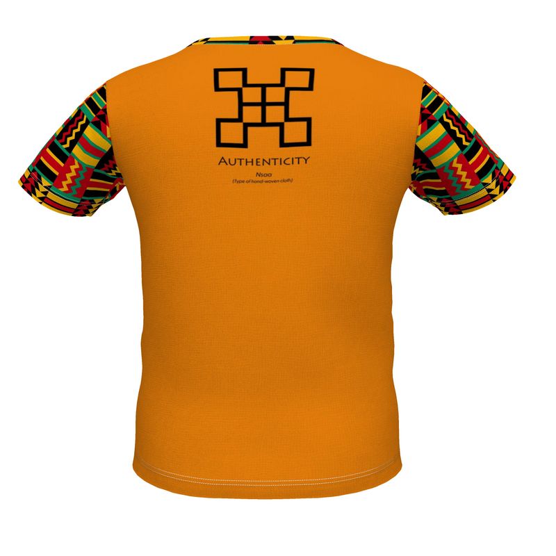 AB009 Kente More Vim Orange - Boys Premium T-Shirt