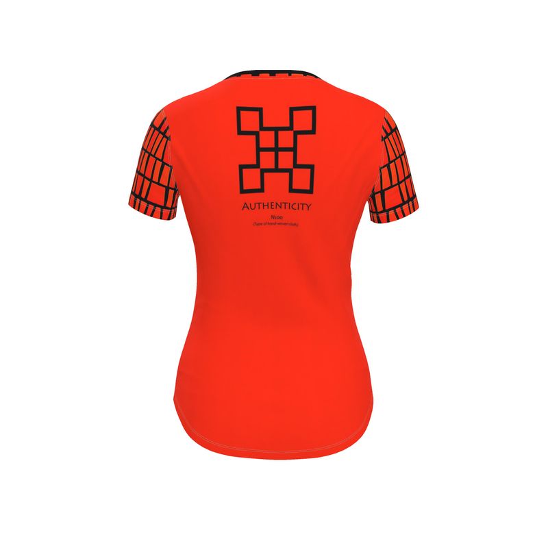 AB001 Red bricks Possible Red - Womens T-Shirt