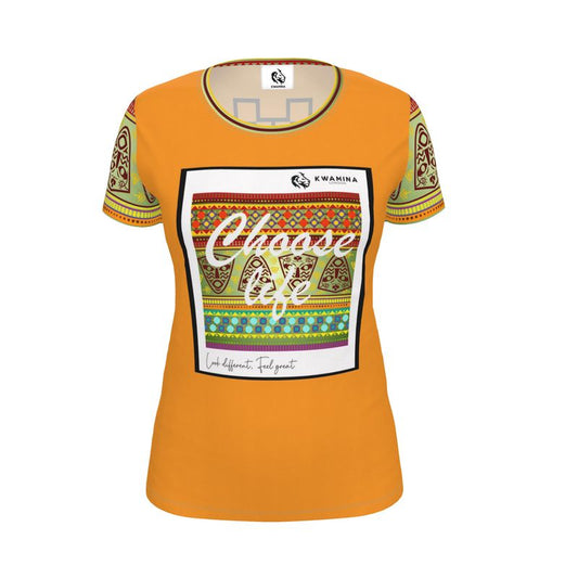 AB007 Vibrance Choose life Orange - Womens T-Shirt