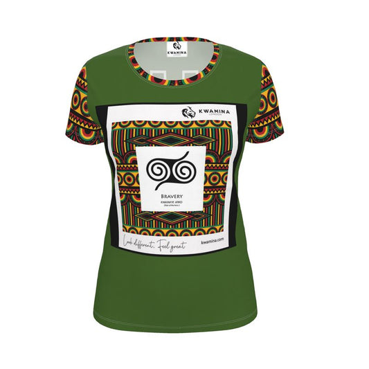 AF004 Heritage Bravery Green - Womens T-Shirt