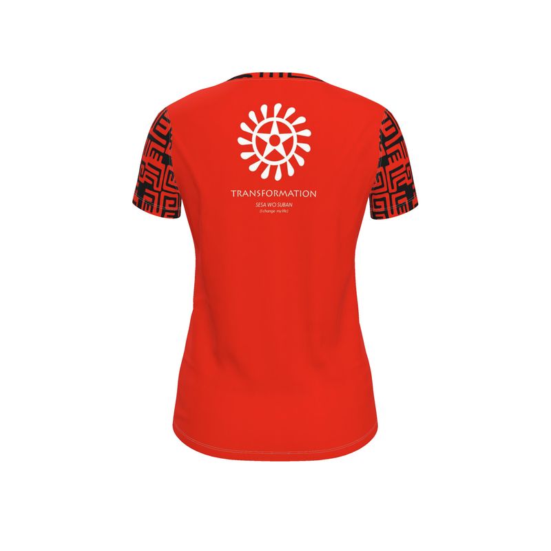 AB003 Red vibes Keep on moving Red - Womens T-Shirt