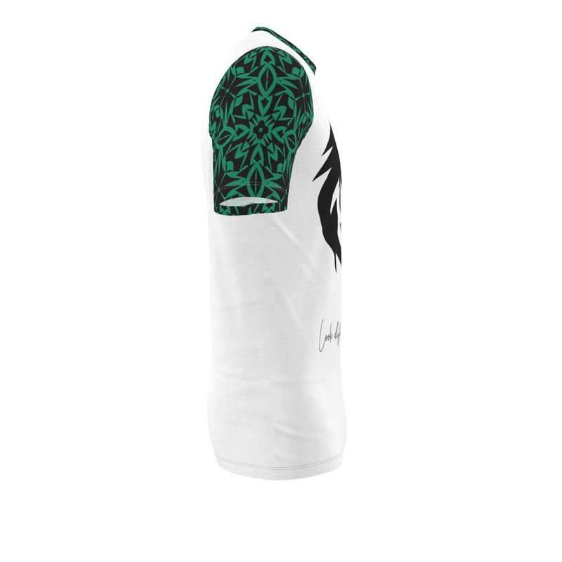 AB005 Green Fusion Bold White - Mens T-Shirt