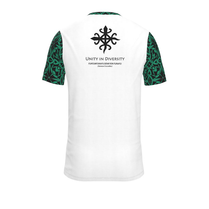 AB005 Green Fusion Bold White - Mens T-Shirt