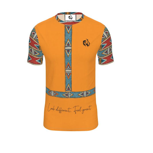 AF013 Strip Design Orange - Mens T-Shirt