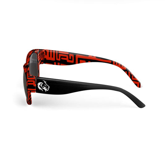 AB003 Red vibes Black - Sunglasses