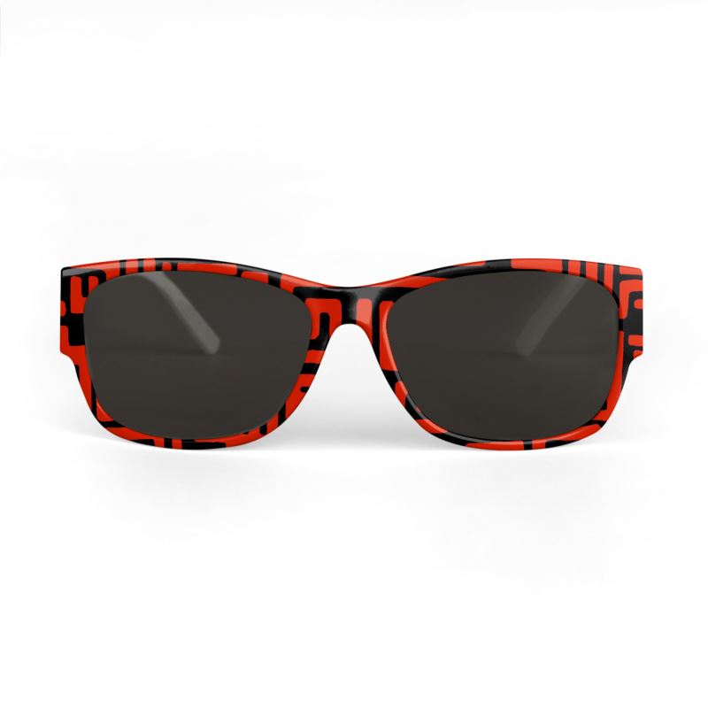 AB003 Red vibes Black - Sunglasses