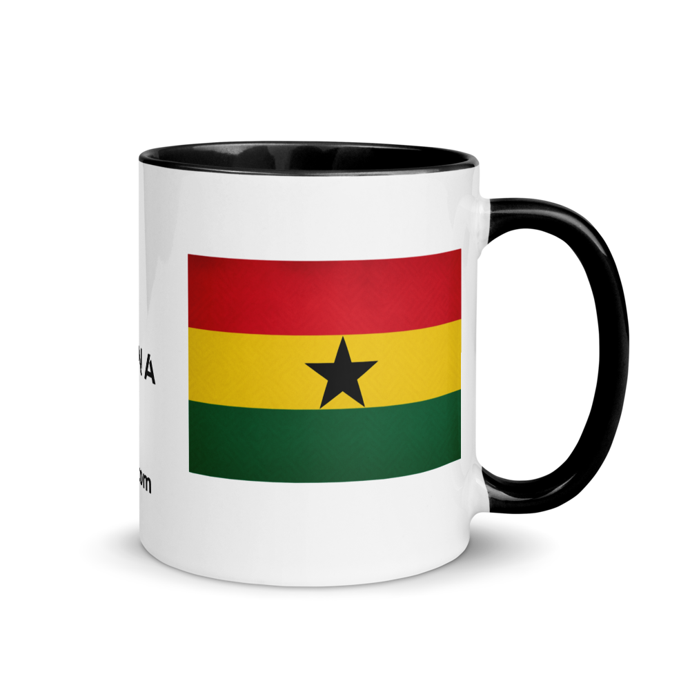 Black Stars Mug with Black Colour Inside